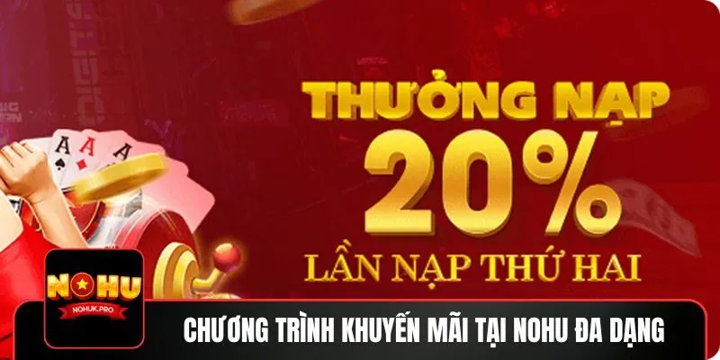 Chương trình khuyến mãi tại NOHU đa dạng